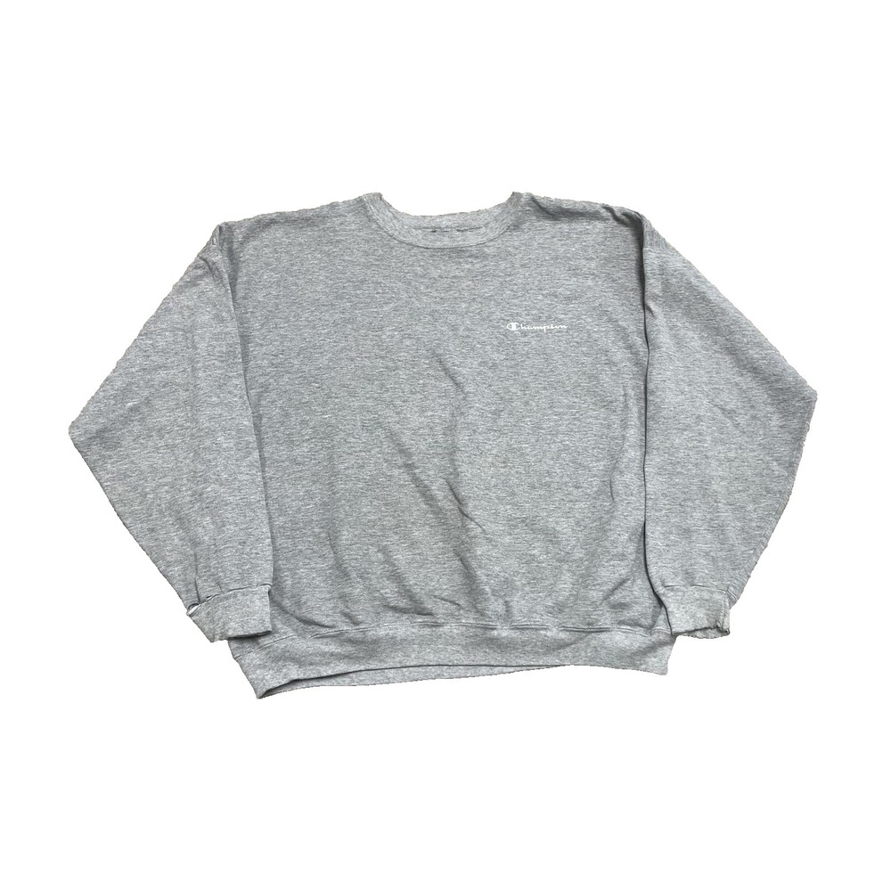 Vintage Blank Logo Sweatshirt Men XXL‎ Grey 1990s Champion
